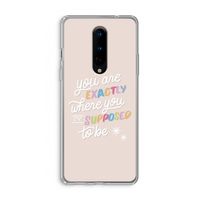 Right Place: OnePlus 8 Transparant Hoesje