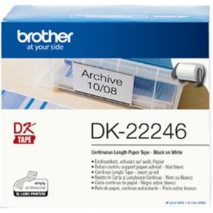 Brother DK-22246 Zwart op wit DK labelprinter-tape