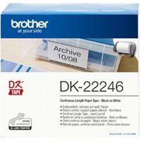Brother DK-22246 Zwart op wit DK labelprinter-tape - thumbnail