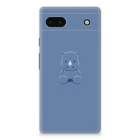 Google Pixel 6A Telefoonhoesje met Naam Baby Rhino