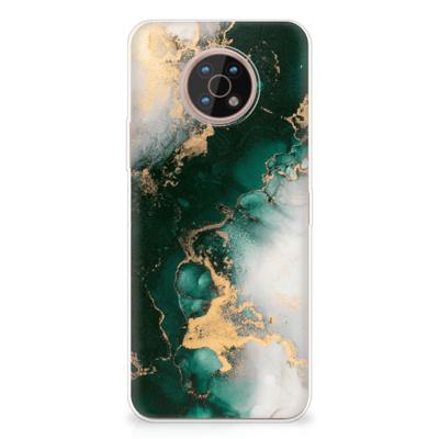 TPU Siliconen Hoesje voor Nokia G50 Marmer Groen TPU Siliconen Hoesje voor Nokia G50 Marmer Groen