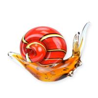 A MURANO STYLE GLASS FIGURINE OF A SNAIL A MURANO STYLE GLASS FIGURINE OF A SNAIL