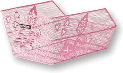 Basil cento s fm - fietsmand - achterop - klein - inclusief bevestigingsmateriaal - roze