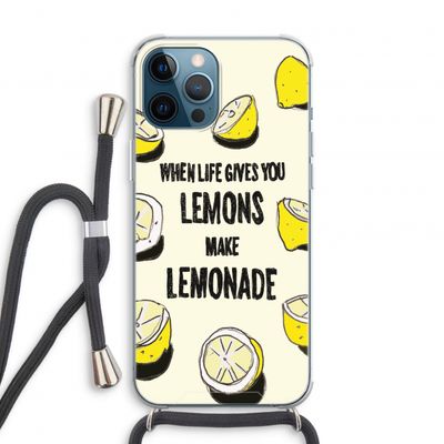 Lemonade: iPhone 12 Pro Transparant Hoesje met koord
