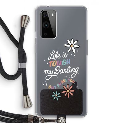 Tough Life: OnePlus 9 Pro Transparant Hoesje met koord