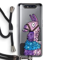 Lama: Samsung Galaxy A80 Transparant Hoesje met koord