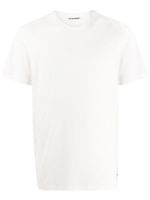 Jil Sander t-shirt à logo brodé - Blanc
