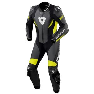 REV'IT! Control 1-piece suit, 1-delig motorpak, Zwart Fluogeel