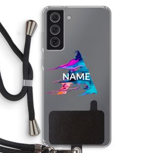 Abstract Spectrum: Samsung Galaxy S21 FE Transparant Hoesje met koord