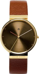 Horlogeband Jacob Jensen 844 Leder Bruin 19mm
