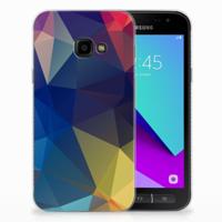 Samsung Galaxy Xcover 4 | Xcover 4s | TPU Hoesje | Polygon Dark