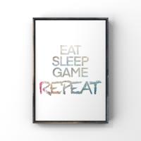 Poster - Gaming / Repeat