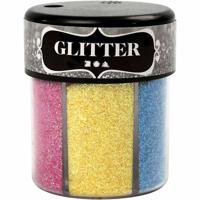 Creativ Company Glitters kleuren, 6x13gr.