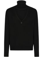 Dolce & Gabbana pull à col roulé - Noir