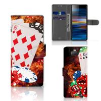 Sony Xperia 10 | Wallet Case | met Pasjes | Casino