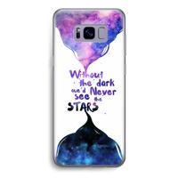 Stars quote: Samsung Galaxy S8 Transparant Hoesje