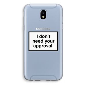 Don't need approval: Samsung Galaxy J5 (2017) Transparant Hoesje