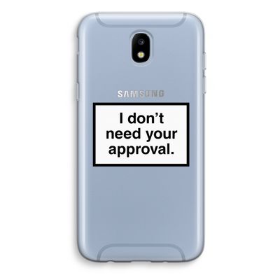 Don't need approval: Samsung Galaxy J5 (2017) Transparant Hoesje