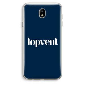 Topvent Navy: Samsung Galaxy J7 (2017) Transparant Hoesje