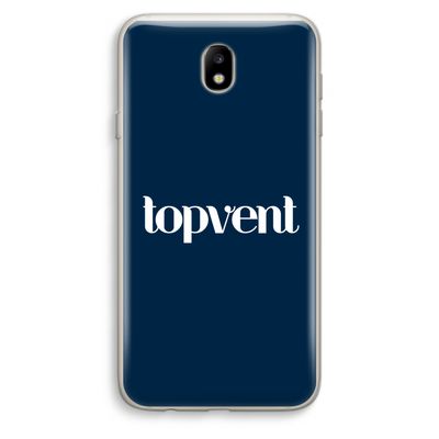 Topvent Navy: Samsung Galaxy J7 (2017) Transparant Hoesje
