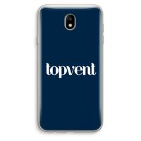 Topvent Navy: Samsung Galaxy J7 (2017) Transparant Hoesje
