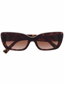 VALENTINO GARAVANI EYEWEAR lunettes de soleil Roman Stud à monture carrée - Marron