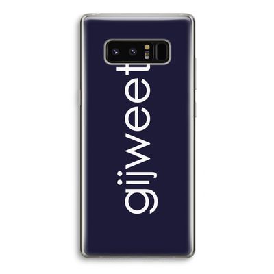 Gijweet: Samsung Galaxy Note 8 Transparant Hoesje