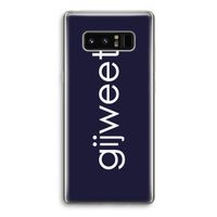 Gijweet: Samsung Galaxy Note 8 Transparant Hoesje Gijweet: Samsung Galaxy Note 8 Transparant Hoesje