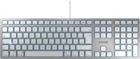 CHERRY KC 6000 SLIM FOR MAC toetsenbord Kantoor USB QWERTY Amerikaans Engels Zilver