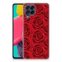 Samsung Galaxy M53 TPU Case Red Roses - thumbnail