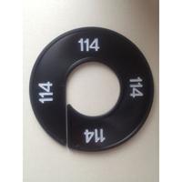 Maatring 9cm zwart/wit 114