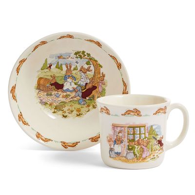Royal Doulton Bunnykins Set 2 delig schaal/beker met oor