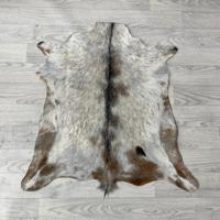 Geitenhuid bruin zwart wit 80x75cm