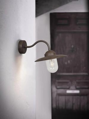 Voordeur verlichting roest Nordlux &apos;Luxembourg&apos; wandlamp E27 fitting