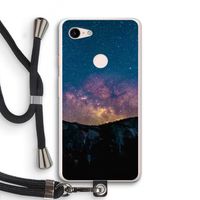 Travel to space: Pixel 3 XL Transparant Hoesje met koord