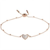 Fossil JF03647791 Armband Vintage Glitz staal rosekleurig 16,5-19 cm Fossil JF03647791 Armband Vintage Glitz staal rosekleurig 16,5-19 cm