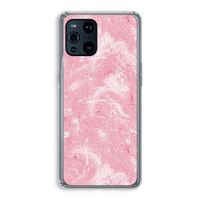 Abstract Painting Pink: Oppo Find X3 Transparant Hoesje