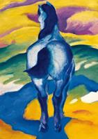 Kunstdruk Franz Marc - Blaues Pferd II 21x29.7cm