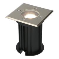 Ramsay LED Grondspot Vierkant - Dimbaar - GU10 - 4000K neutraal wit - 4 Watt 345 Lumen - Tuinspot - RVS - IP67 waterdicht - Overrijdbaar voor de Oprit, Tuin en Terras