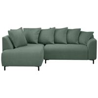 Leen Bakker - Hoekbank Elsa Links - Eden - Salie - Stof - Groen - 204x243x84 Cm