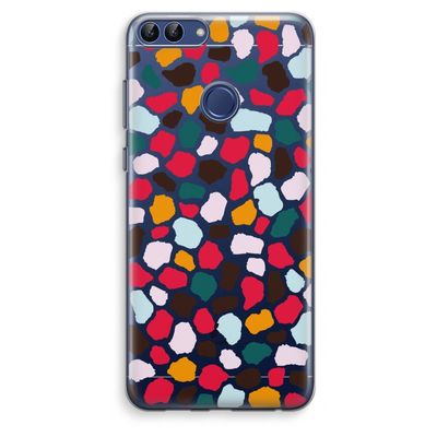 Colored Giraffe: Huawei P Smart (2018) Transparant Hoesje