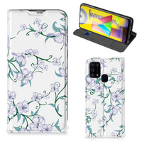 Samsung Galaxy M31 Uniek Smart Cover Blossom White