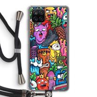 Vexx Mixtape: Samsung Galaxy A12 Transparant Hoesje met koord