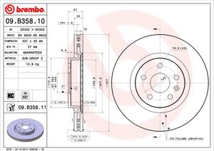 Remschijf BREMBO, Remschijftype: Binnen geventileerd, u.a. für Saab, Vauxhall, Opel