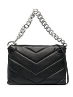 Rebecca Minkoff sac à bandoulière matelassé à détail de chaîne - Noir - thumbnail