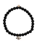 Sydney Evan bracelet Groovy Eye en or 14 ct à perles - Noir - thumbnail