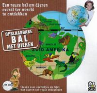 Opblaasbare wereldbol - globe Opblaasbare bal met dieren | Caly Toys