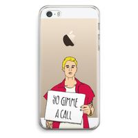 Gimme a call: iPhone 5 / 5S / SE Transparant Hoesje