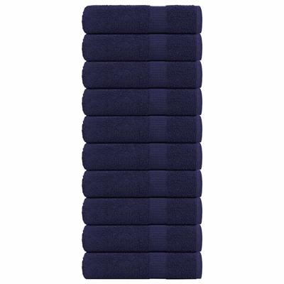 VidaXL Handdoeken 10 st 50x100 cm 360 g/m² 100% katoen marineblauw