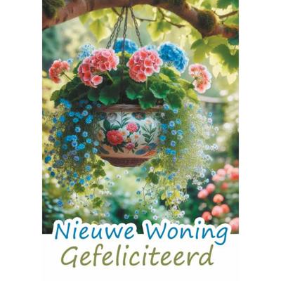 Wenskaarten Nieuwe Woning pak a 10 stuks